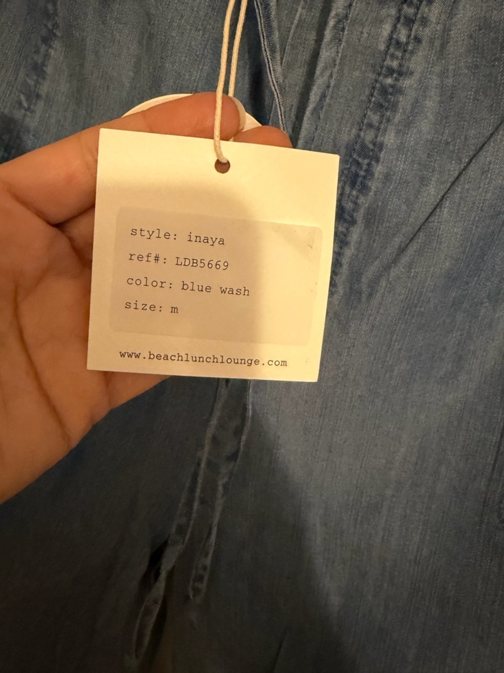 beachlunchlounge Light Blue Denim Pull-On Jeans - Picture 6 of 6